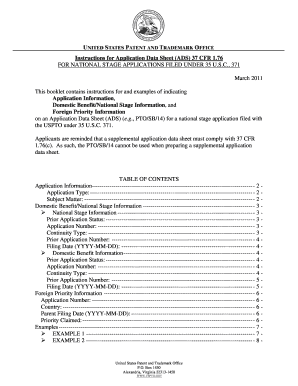 Application Data Sheet 37cfr Spanish Version  Form