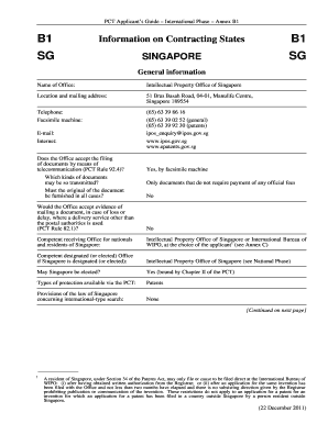 B1 SG Wipo  Form