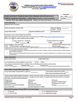 FORM B2 Equipm County of Imperial Co Imperial Ca