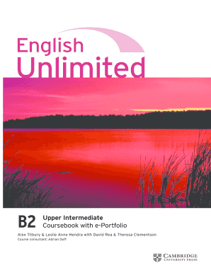 English Unlimited B2 PDF  Form