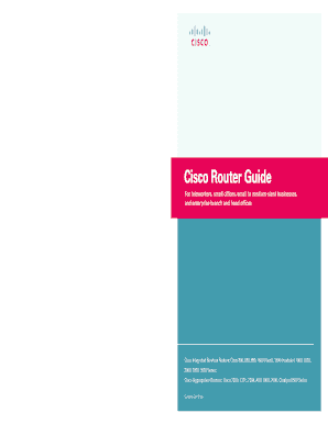 Cisco Router Guide PDF  Form