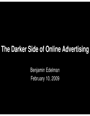The Darker Side of Online Advertising Ben Edelman Benedelman  Form
