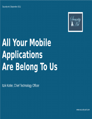 All Your Mobile Applications Are Belong to Us Ikotler  Form