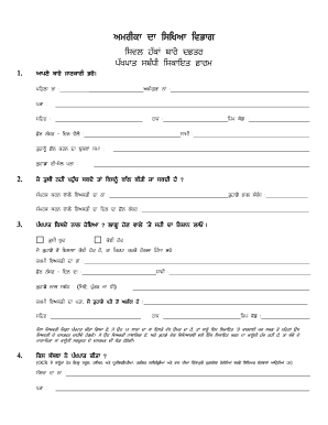 Consent Form in Punjabi