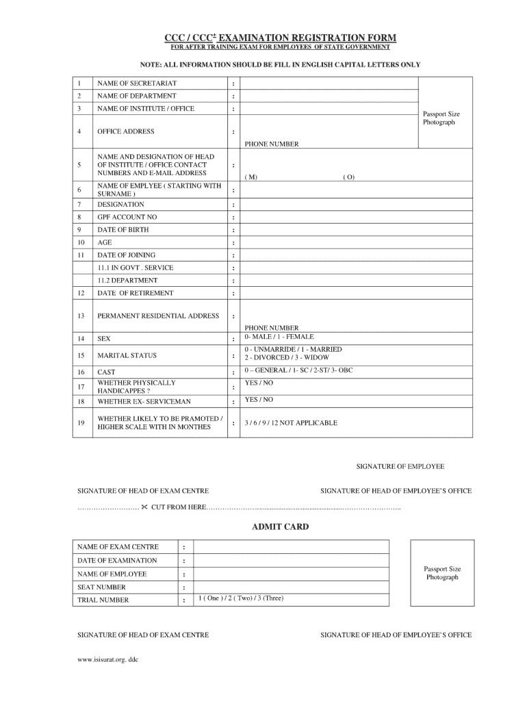 Iti Rajkot Ccc Form