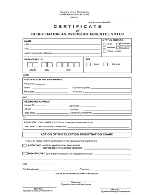 Primer on Absentee Voting  Form