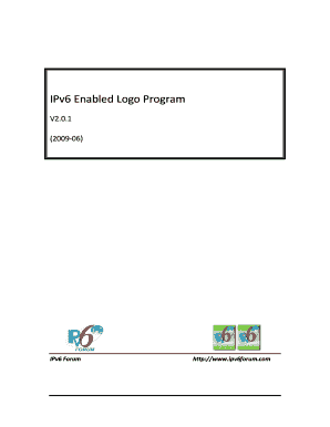 IPv6 Enabled Logo Program Ipv6forum  Form