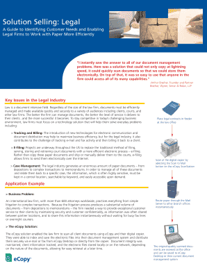 Solution Selling Legal  Form