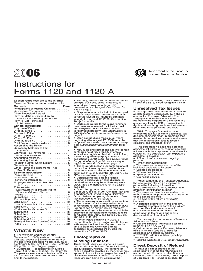  1120 Instructions PDF 2006-2024