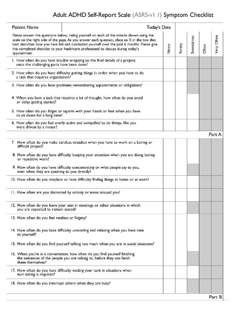 Asrs Test  Form