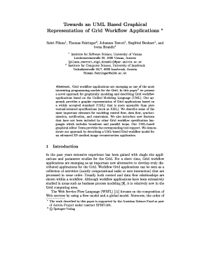 Towards an UML Based Graphical Representation of Grid Workflow Askalon  Form