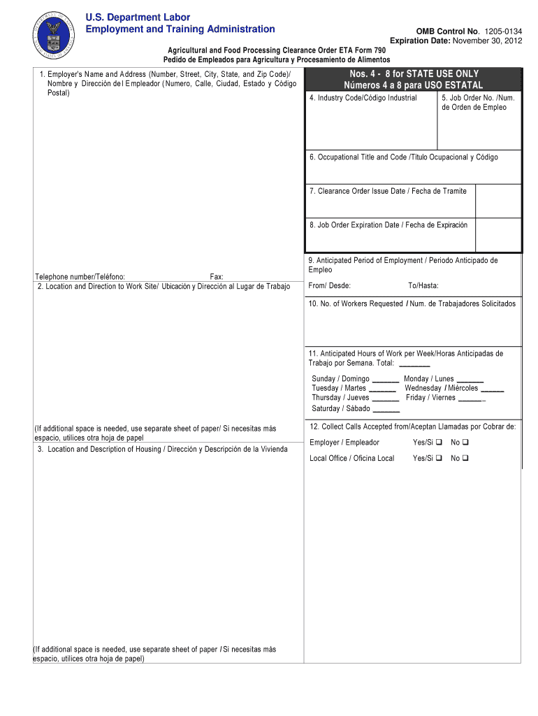  790 12 Form Spanish 2012