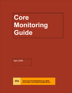 Core Monitoring Guide  Form