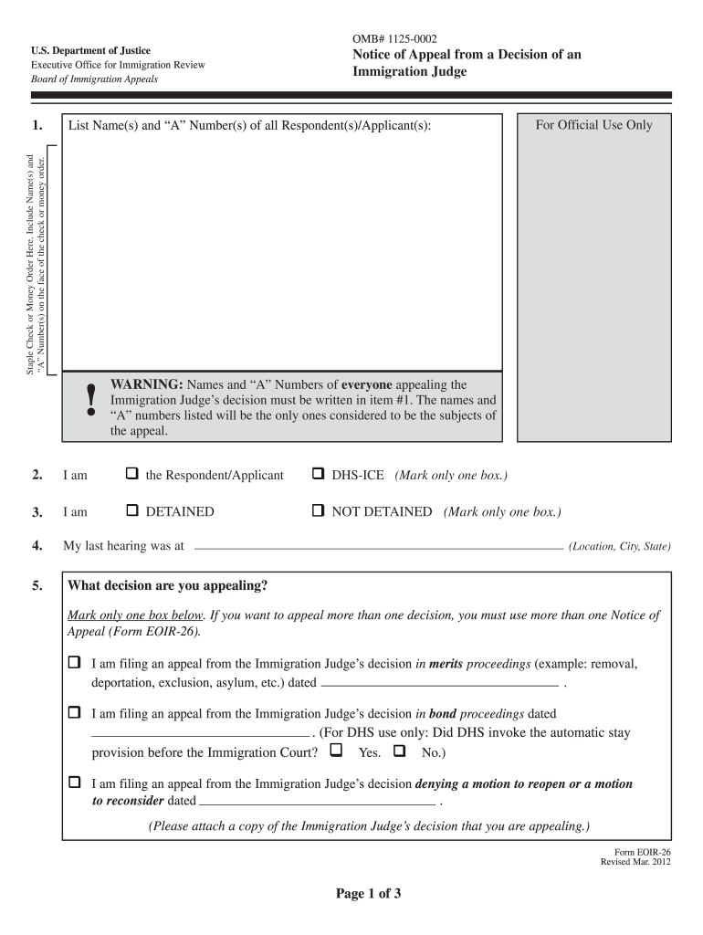 Vsip Eoir Form