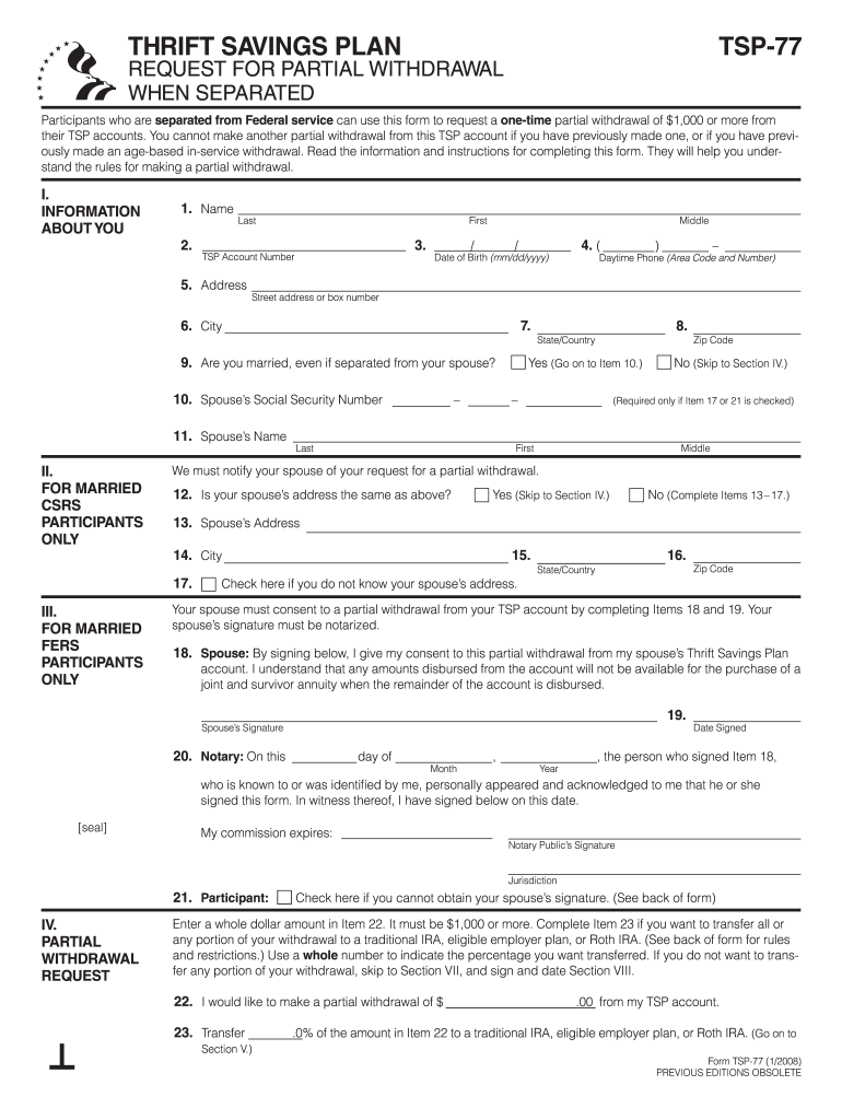  Tsp Form 77 2018