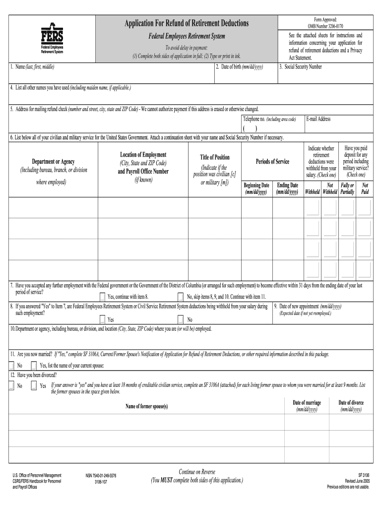  Sf 3106 Form 2013