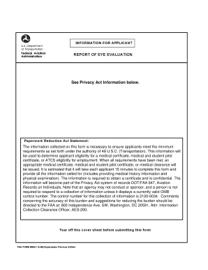 Faa85007 Fillable Form