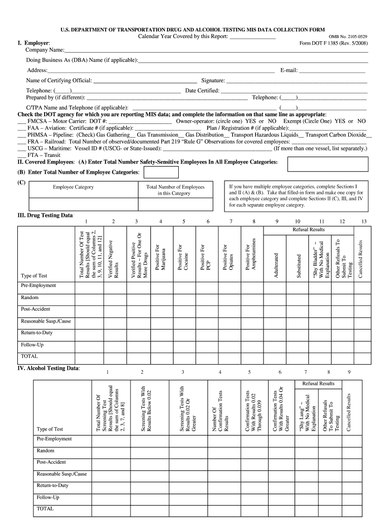  Form Dot F 1385 2008