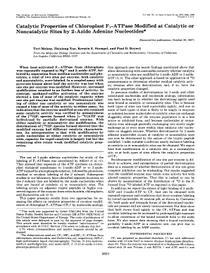 Catalytic Properties of Chloroplast F1 ATPase Modified at Catalytic or Jbc  Form