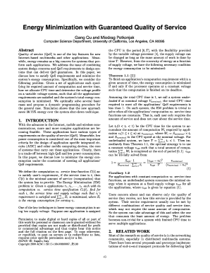 Energy Minimization with Guaranteed Quality of Service DRUM Drum Lib Umd  Form