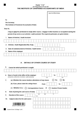 Form 112 Icai PDF