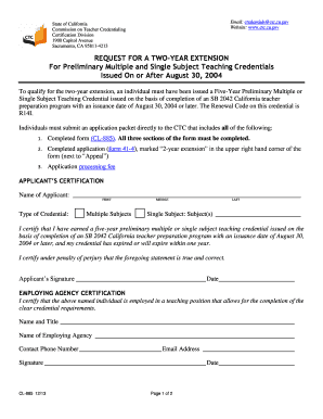 Cl 885 Form