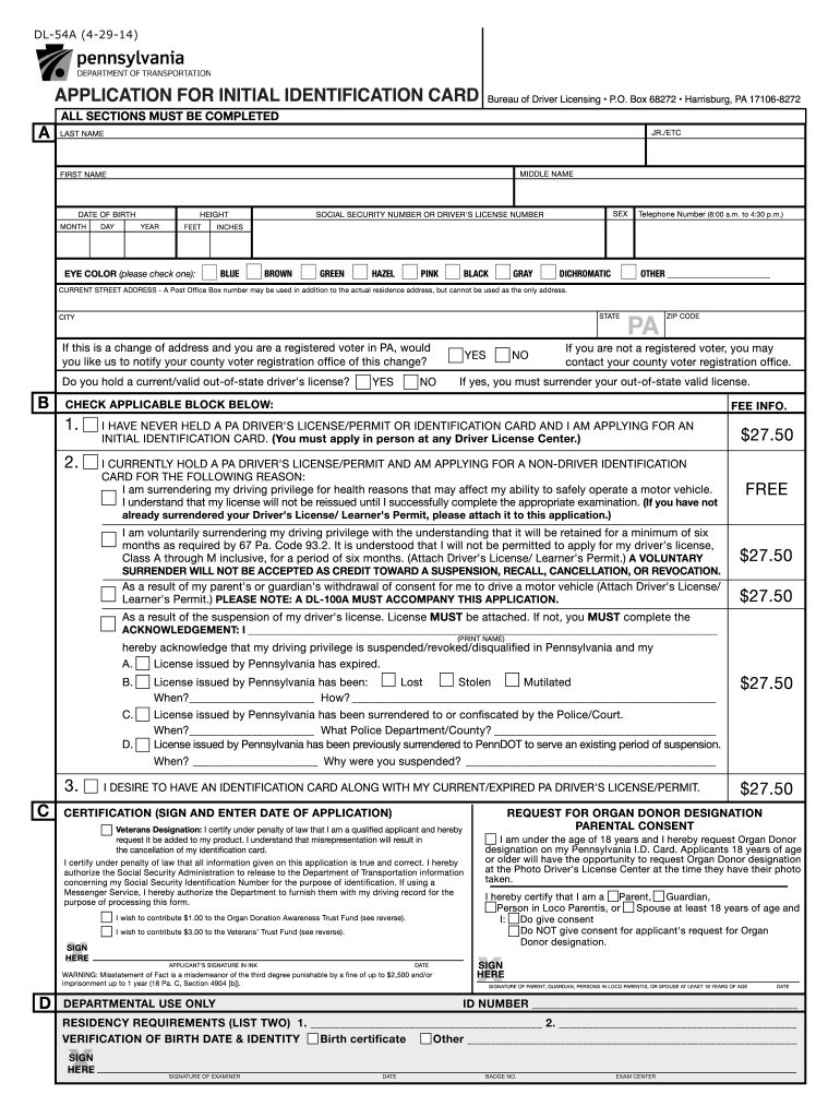  How Do I Get Form Dl 54a 2017