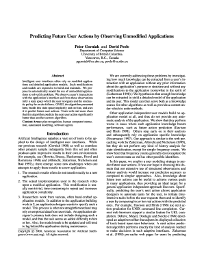 Predicting Future User Actions by Observing Unmodified Applications Petergorniak  Form