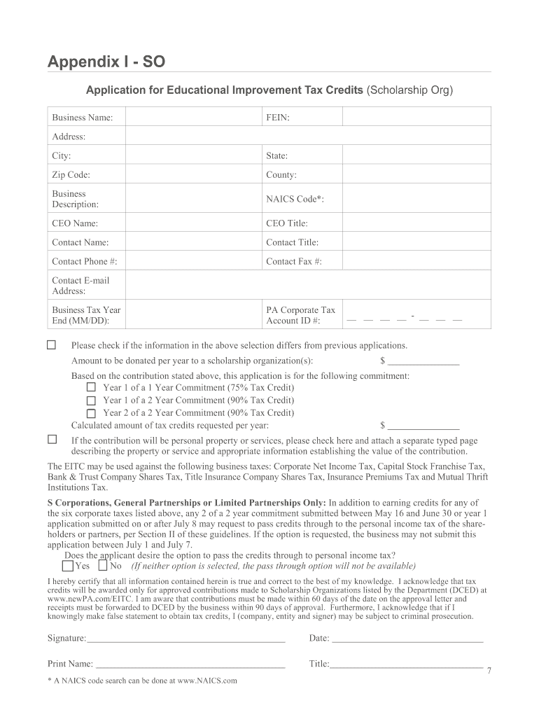 The Educational Improvement Tax Credit for Dummies Form