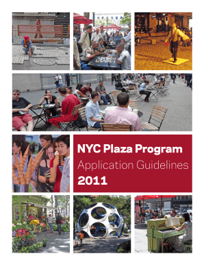 NYC Plaza Program Application Guidelines Nycppf  Form