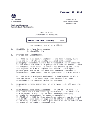 Dot Sp 9168  Form