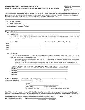 File My Dba Online Registration  Form