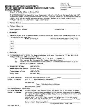 Dba Form