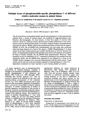 Multiple Forms of Phosphoinositide Specific Phospholipase C of Ncbi Nlm Nih