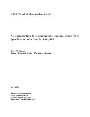 An Introduction to Requirements Capture Using PVS Speci Cation of Shemesh Larc Nasa  Form