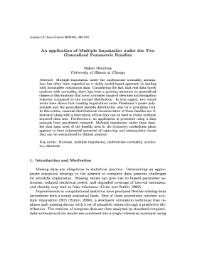 An Application of Multiple Imputation under the Two Generalized  Form