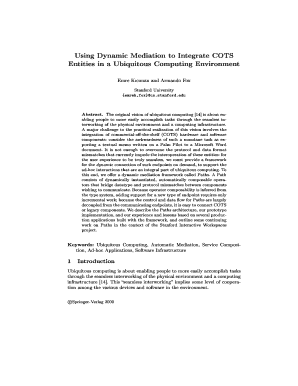 Btion Applicationsb Built with the Framework, and Outline Some Continuing Work on Paths in the Context of the Stanford Interacti  Form