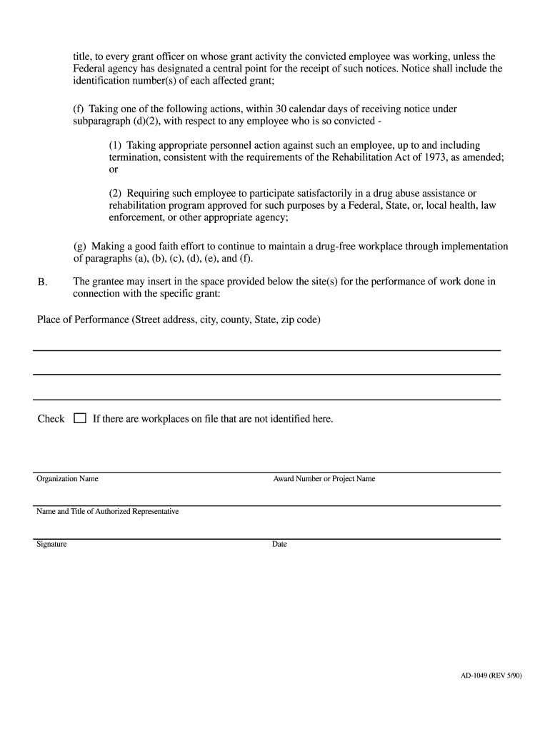 Ad 1049  Form