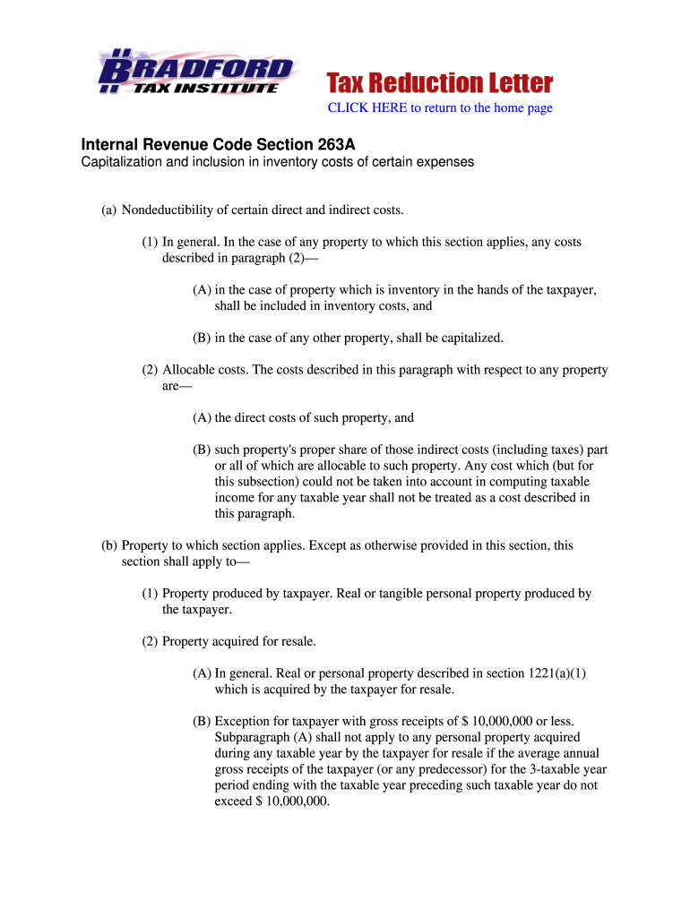 263a Form