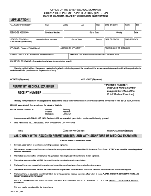 Autopsy Request Form