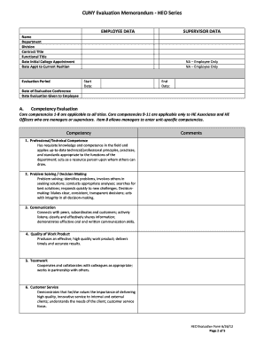  Cuny Heo Evaluation Form 2012-2024