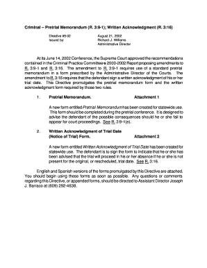 Pre Trial Memorandum Sample Massachusetts  Form