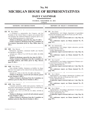 MicHiGan House of RepresentatiVes Michigan Legislature State of Legislature Mi  Form