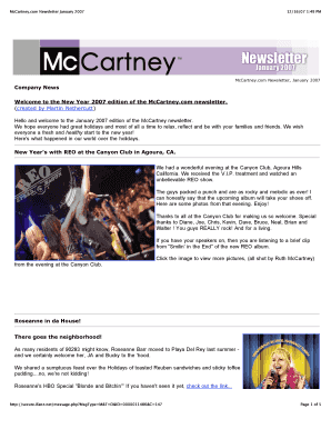 Company News Welcome to the New Year Edition of the  Form