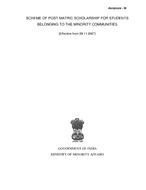 Jain Minority Scholarship  Form