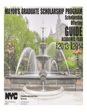 Scholarship Guide Table of Contents Final3 Nyc  Form