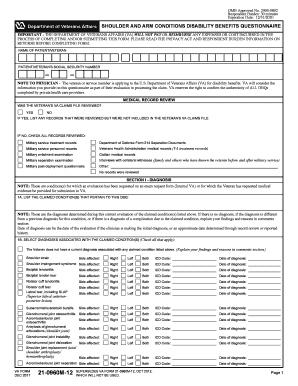 Va Form 21 0960m 12