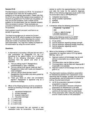 Cpje Practice Questions PDF  Form