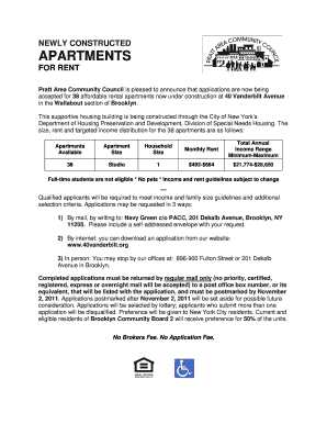 Vanderbilt Housing Application  Form