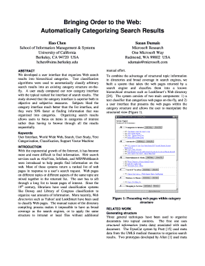 Bringing Order to the Web Automatically Microsoft Research  Form